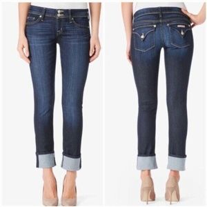 Hudson Ginny Crop Straight with Cuff Denim Jeans